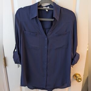 Express Navy Blue Blouse